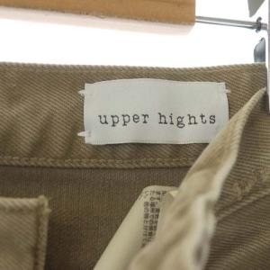 upper hights 22SS IENA別注 THE BRIGITTE デニムパンツ ヴィンテージ加工 セミフレア ストレッチ 23 ベージュ 861119I02