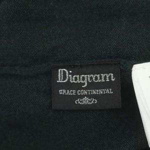 Diagram GRACE CONTINENTAL ウール混 ビジューニットカーディガン 長袖 36 ダークグリーン