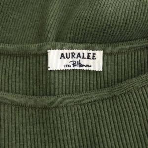 AURALEE Ron Herman 21AW Giza Boat Neck Pullover リブニット 長袖