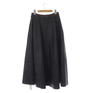 upper hights DAY CHLOE スカート フレア シープスキン 2 ブラック