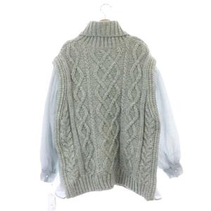 Ameri VINTAGE 20AW UNDRESSED COTTON CANDY SLEEVE KNIT ニット セーター 長袖