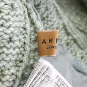 Ameri VINTAGE 20AW UNDRESSED COTTON CANDY SLEEVE KNIT ニット セーター 長袖
