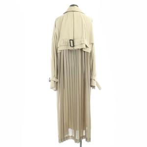 Ameri VINTAGE AMERI バックプリーツトレンチコート スプリングコート アウター ロング ベージュ
