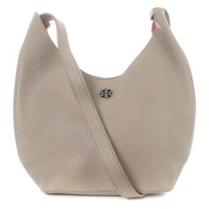 ショルダーバッグ ロゴ レザー べージュ