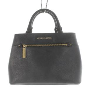 ハンドバッグ トートバッグ レザー ロゴ 黒 ブラック