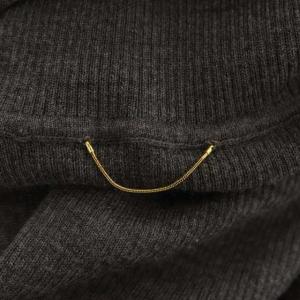 Deuxieme Classe タートルネック RIB KNIT ニット ウール セーター 長袖 プルオーバー グレー