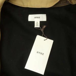 HYKE トレンチコート ライナー付き ダブル ロング ベルト付き 2 ベージュ