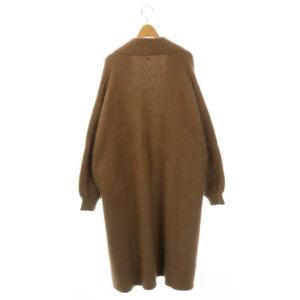 SNIDEL ファーライクロングカーディガン トッパー F ブラウン
