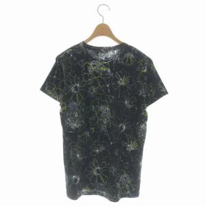 JIL SANDER フラワープリント Tシャツ カットソー 半袖 プルオーバー クルーネック S ダークネイビー マルチカラー