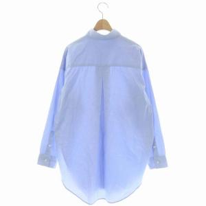 L'Appartement 21AW BF SHIRTS シャツ ブラウス 長袖 前開き ライトブルー
