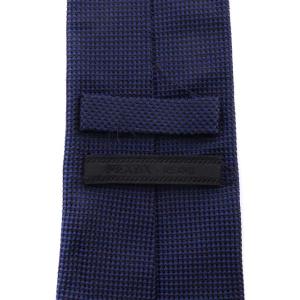 PRADA ネクタイ レギュラータイ シルク ネイビー