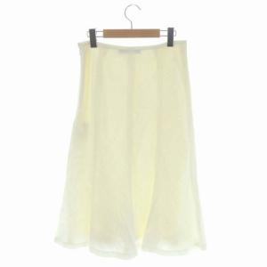 RALPH LAUREN リネンスカート フレア ロング 7 ホワイト 白