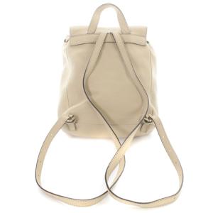 FURLA リュックサック バッグ ミニ レザー ロゴ べージュ