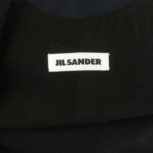 JIL SANDER 2019年 ワンピース シルクリネン混 34 黒 紺
