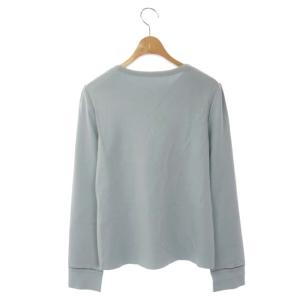 FOXEY 38196 Simple Long Sleeve ニット 40 水色