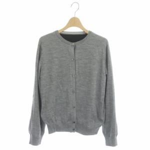 コレクション ウール クルーネック カーディガン ニット 長袖 40 グレー
