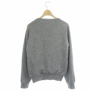 FOXEY NEW YORK コレクション ウール クルーネック カーディガン ニット 長袖 40 グレー