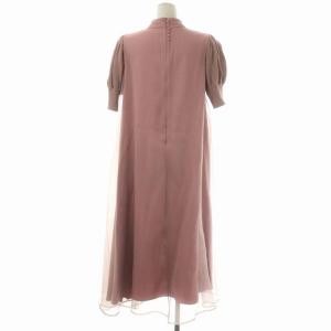 Ameri VINTAGE 21SS FLUFFY MACARON DRESS ワンピース オーガンジー ニット切替 M ピンク