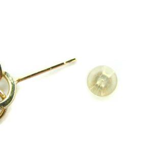 Hirotaka ピアス 片耳用 リング Gossamer K10 YG ダイヤモンド 0.05ct