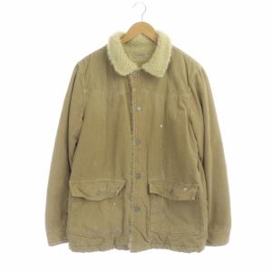 Ron Herman DENIM コーデュロイボアジャケット コットン ペイント加工 キャメル