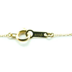 AHKAH ネックレス ローラハート ダイヤ K18 イエローゴールド