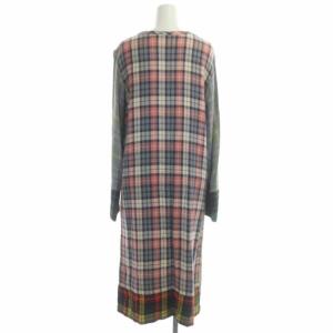Tao AD2000 ワンピース チェック 長袖 ロング マルチカラー