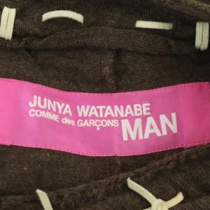 JUNYA WATANABE MAN AD2003 Vネックニットチュニック ノースリーブ カットソー ダークブラウン