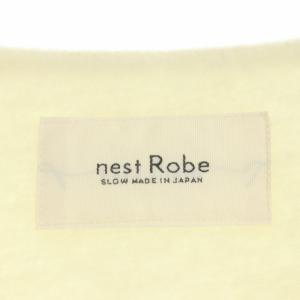 nest Robe ウールロングカーディガン コーディガン ニット 長袖 Vネック F アイボリー