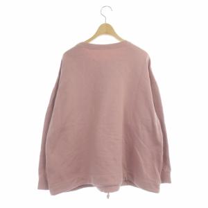 nest Robe 21SS UpcycleLino 裏毛ルーズプルオーバー スウェット トレーナー スモーキーピンク
