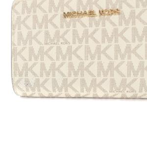 MICHAEL KORS 財布 二つ折り財布 ロゴ ブラウン ホワイト