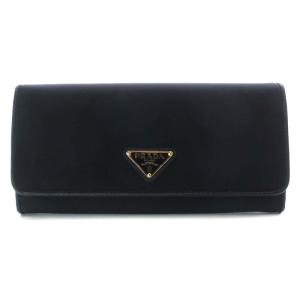 PRADA 長財布 二つ折り ナイロン Wホック NERO ブラック