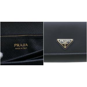 PRADA 長財布 二つ折り ナイロン Wホック NERO ブラック