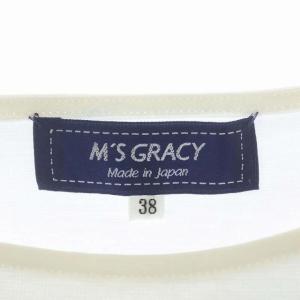 M'S GRACY 22SS ストローハットレディモチーフカットソー 半袖 38 ホワイト 白