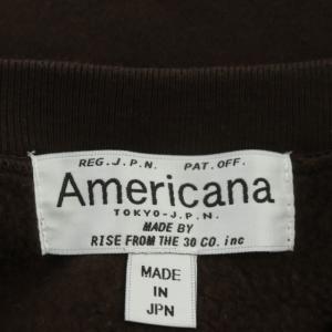 AMERICANA MUSE de Deuxieme Classe取り扱い 21AW クルースウェット トレーナー 長袖