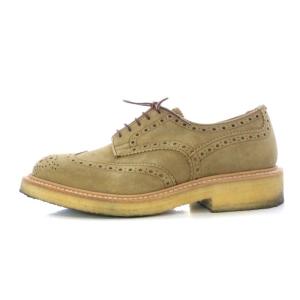 Tricker's boysmarket別注 8064 ビジネスシューズ ウイングチップ スエード 8.5 ベージュ