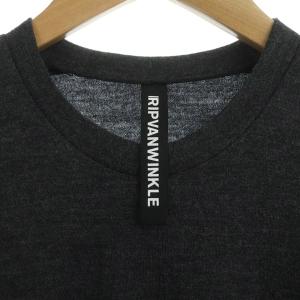 RIPVANWINKLE 21AW ドルマン ジャージー Charente Gray ニット セーター 長袖 チャコールグレー