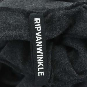 RIPVANWINKLE 21AW ドルマンタートルジャージーニット カットソー 長袖 プルオーバー ウール 3 ダークグレー