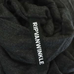 RIPVANWINKLE 21AW ドルマン タートル ジャージー ニット 長袖 プルオーバー 3 ダークグレー