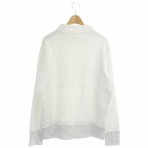 LOOPWHEELER for LOWERCASE モックネックスウェット 長袖 プルオーバー S ライトグレー