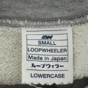 LOOPWHEELER for LOWERCASE モックネックスウェット 長袖 プルオーバー S グレー