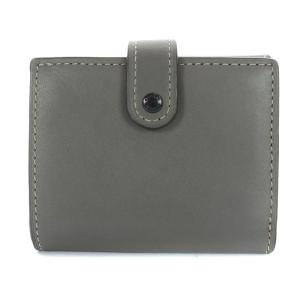 COACH 財布 三つ折り レザー グレー
