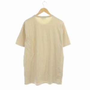 Maison Kitsuné RAINBOW PROFILE FOX EMBROIDERY Tシャツ カットソー 半袖 ベージュ