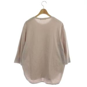 ebure Tシャツ カットソー 八分袖 プルオーバー 38 スモークピンク