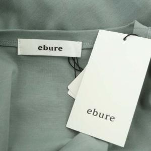 ebure Tシャツ カットソー 五分袖 ドルマン プルオーバー 38 スモークグリーン
