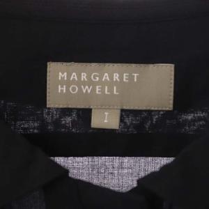 MARGARET HOWELL SOFT WASHED COTTON  7分袖 シャツ ブラウス プルオーバー 五分袖 1 ブラック