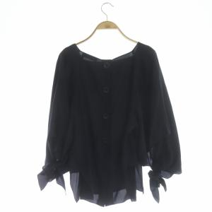 Chloe ブラウス 七分袖 袖リボン 34 ネイビー