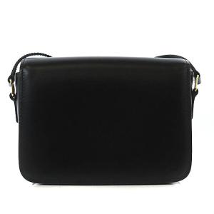 CELINE ティーン トリオンフバッグ シャイニーカーフスキン レザー 黒