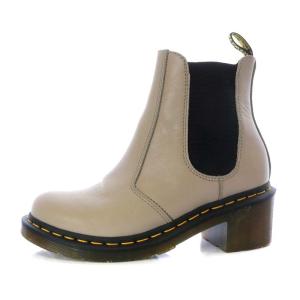 Dr.Martens CADENCE チェルシーブーツ サイドゴアブーツ ショート チャンキーヒール レザー UK5 ベージュ
