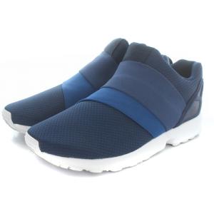 adidas Originals ZX FLUX SLIP ON AC スニーカー メッシュ 27cm 紺 ネイビー BA8637