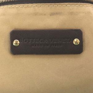 BOTTEGA VENETA マルチケース メイクポーチ イントレチャート レザー ダークブラウン 164818